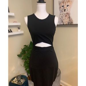 Express Black Cut-Out Dress